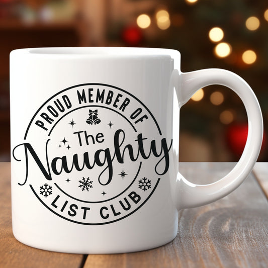 Member of the Naughty List Mug, Gifts for Christmas, Cute Christmas Mug, Holiday Mugs, Funny Christmas Mug, Coffee Lover, Office Gifts