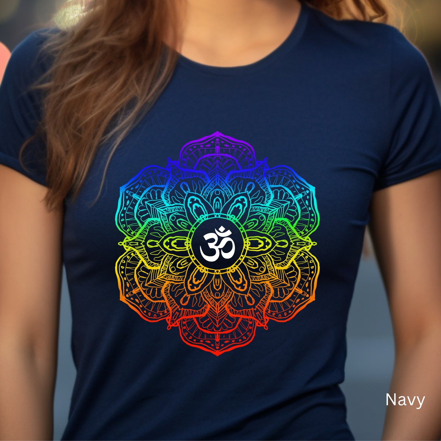 Chakra Lotus Flower T-Shirt, Casual Wear, Travel Merchandise, Fun Chakra Tee, Womens Apparel, Gifts for Her, Cute Yoga Clothes, Yoga Style