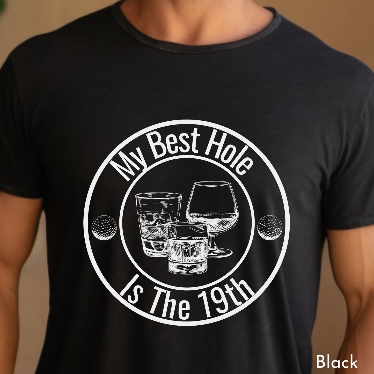 My Best Hole Whisky Shirt, Mens Gifts, Mens Clothing, Funny Mens Tee, Gifts for Friends, Party Attire, Boyfriend Gift, Gift for Golf Lovers