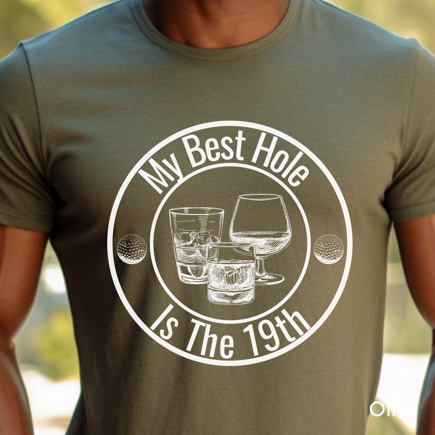 My Best Hole Whisky Shirt, Mens Gifts, Mens Clothing, Funny Mens Tee, Gifts for Friends, Party Attire, Boyfriend Gift, Gift for Golf Lovers