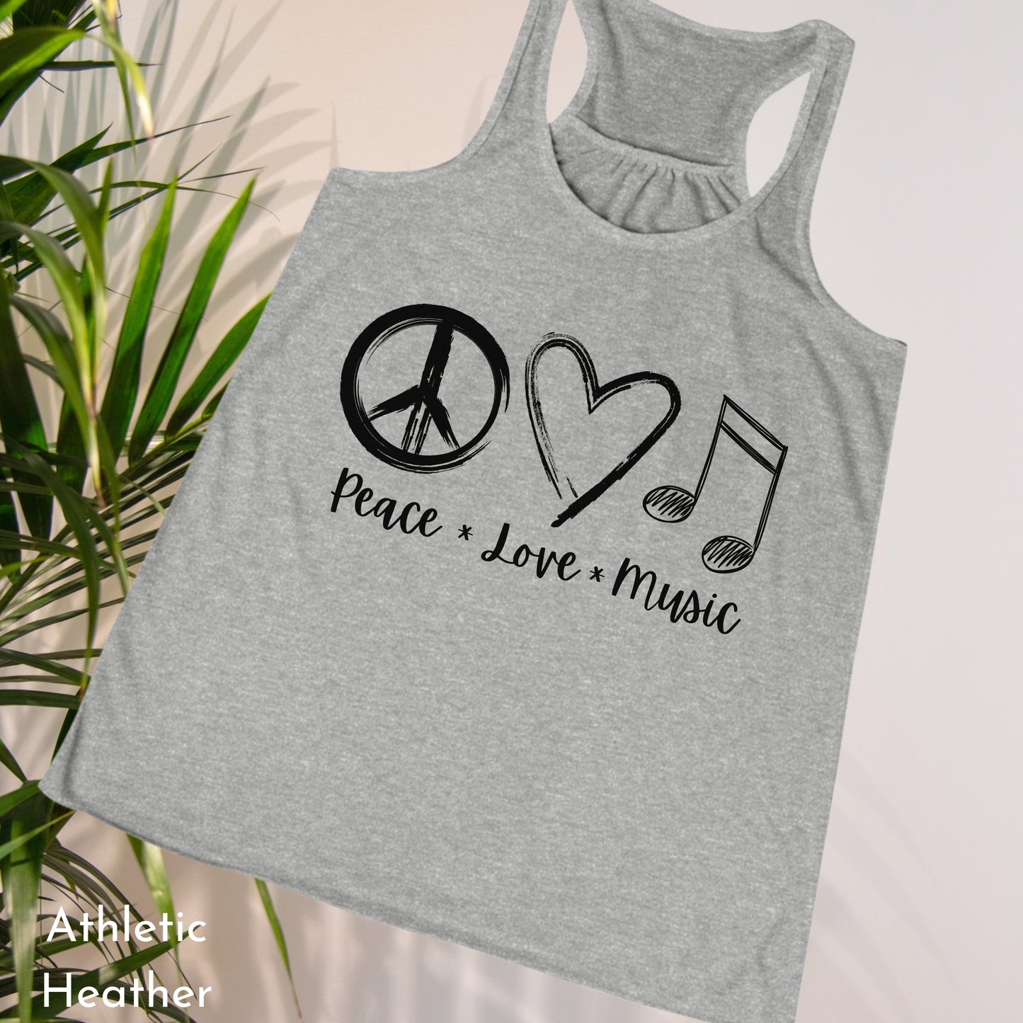 Peace Love Music Tank, Gifts for Music Lovers, Music Festival Attire, Concert Tank Top, Womens Tank, Gifts for Her, Gifts for Music Fans