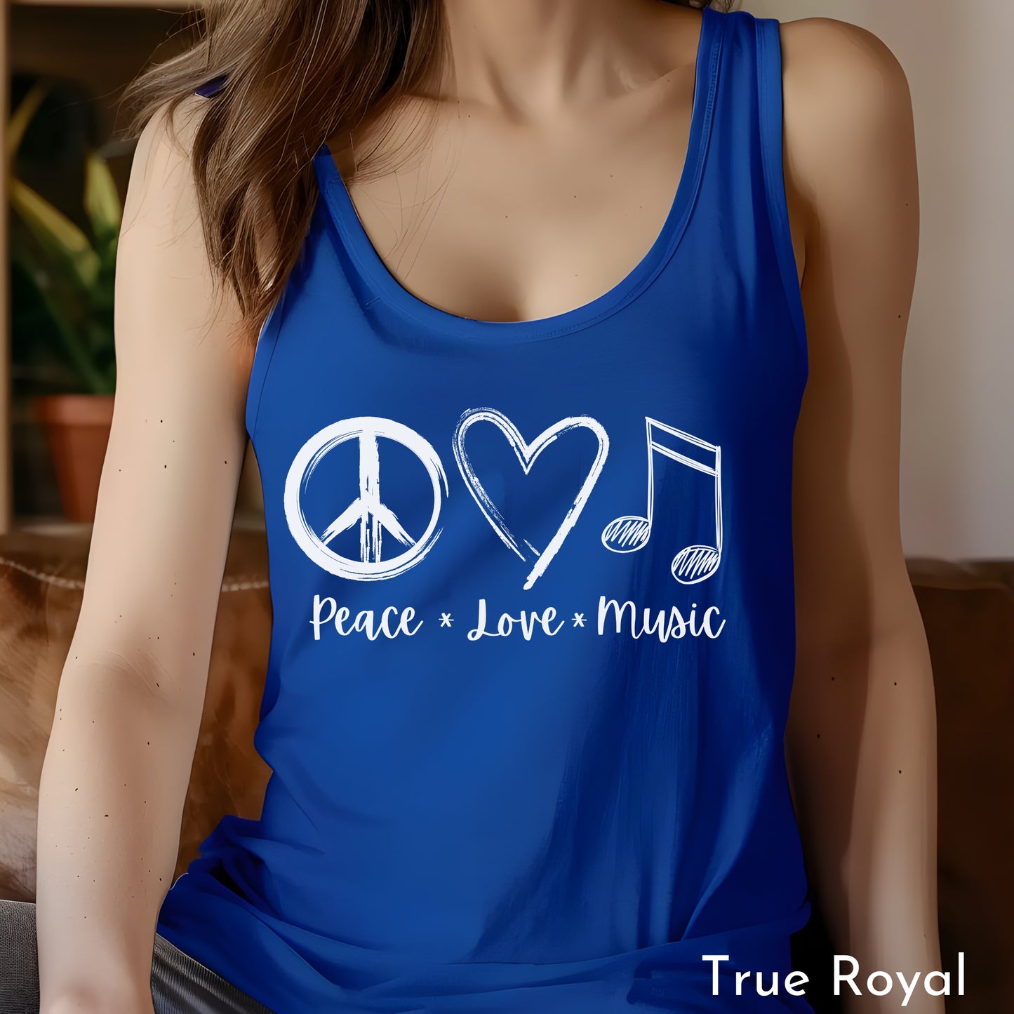 Peace Love Music Tank, Gifts for Music Lovers, Music Festival Attire, Concert Tank Top, Womens Tank, Gifts for Her, Gifts for Music Fans